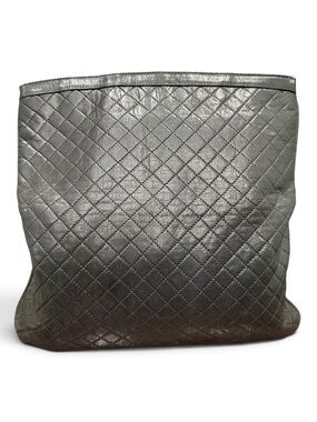 Rare Vintage Bally International Quilted Lambskin Leather Pouch Clutch